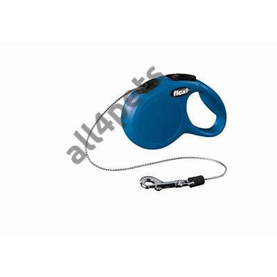Flexi Classic Zsinóros Póráz XS 3m 8kg-ig kék