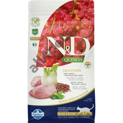 N&D Cat Quinoa Digestion bárány 1,5kg