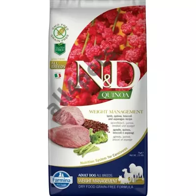 N&D Dog Quinoa Weight Management bárány 7kg