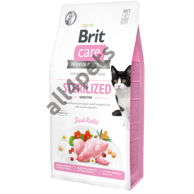 Brit Care Cat Grain Free STERILISED - SENSITIVE Rabbit 0,4kg