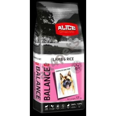 Alice Balance bárány-rizs 26/12 17kg