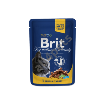 Brit Premium Cat Pouches Chicken & Turkey 100 G