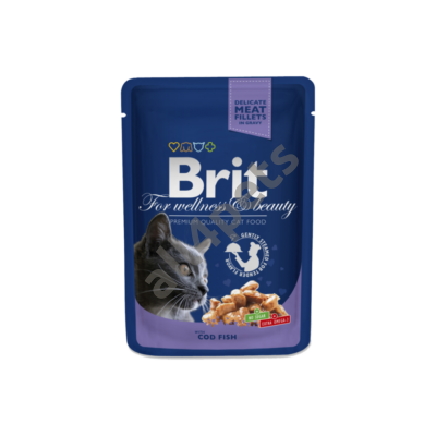 Brit Premium Cat Pouches With Cod Fish 100 G