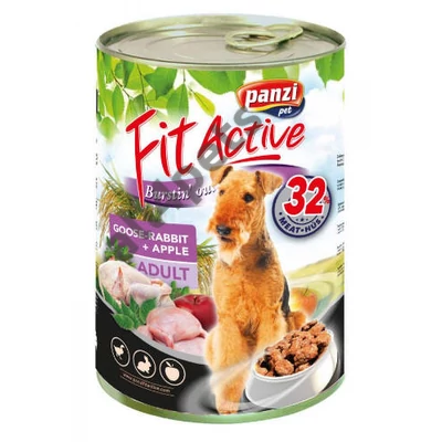 FitActive Adult - nedveseledel (liba,nyúl,alma) felnőtt kutyák részére (1240g)