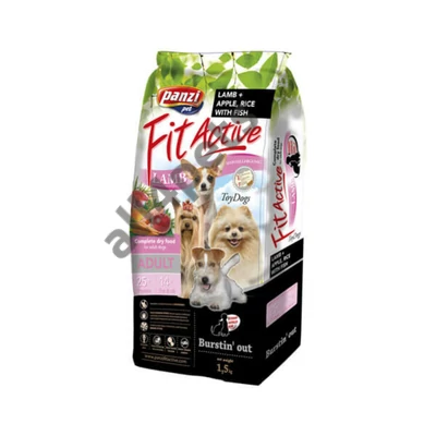 Panzi FitActive ToyDogs Hypoallergenic Lamb&amp;Fish with Apple &amp; Rice Adult (hal, bárány) 1,5kg