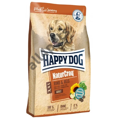 HAPPY DOG NATUR-CROQ RIND/REIS 4KG