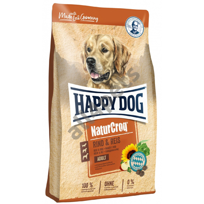 HAPPY DOG NATUR-CROQ RIND/REIS 1KG