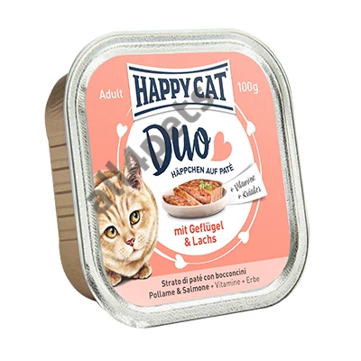 HAPPY CAT DUO MENÜ SZÁRNYAS-LAZAC 12X100G