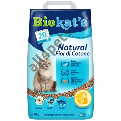 BIOKAT'S NATURAL COTTON BLOSSOM 5KG