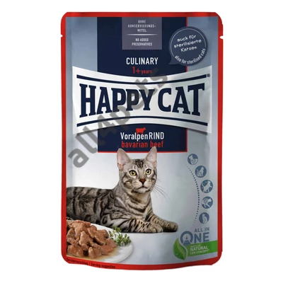 HAPPY CAT POUCH SZÓSZ CULINARY MARHA 85G