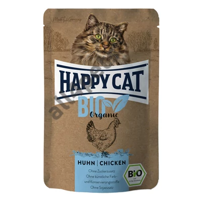 Happy Cat Bio Organic Alutasakos eledel - Csirke