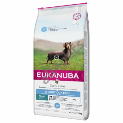 EUKANUBA Daily Care Weight Control Small/Medium Adult 15kg