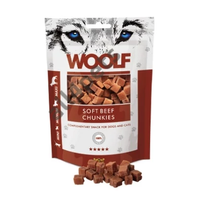 Woolf Beef Chunkies 100g